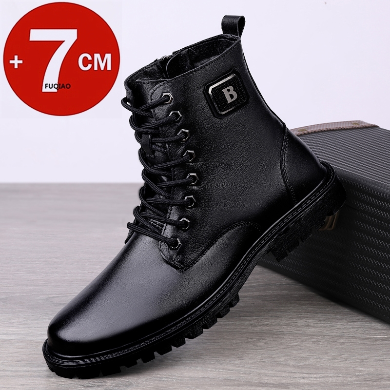 Men's Genuine Leather Elevator - Men'S Shoes To Increase Height reseña y precio