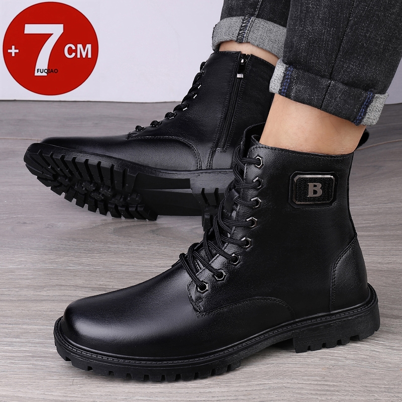 Men's Genuine Leather Elevator - Men'S Shoes To Increase Height reseña y precio