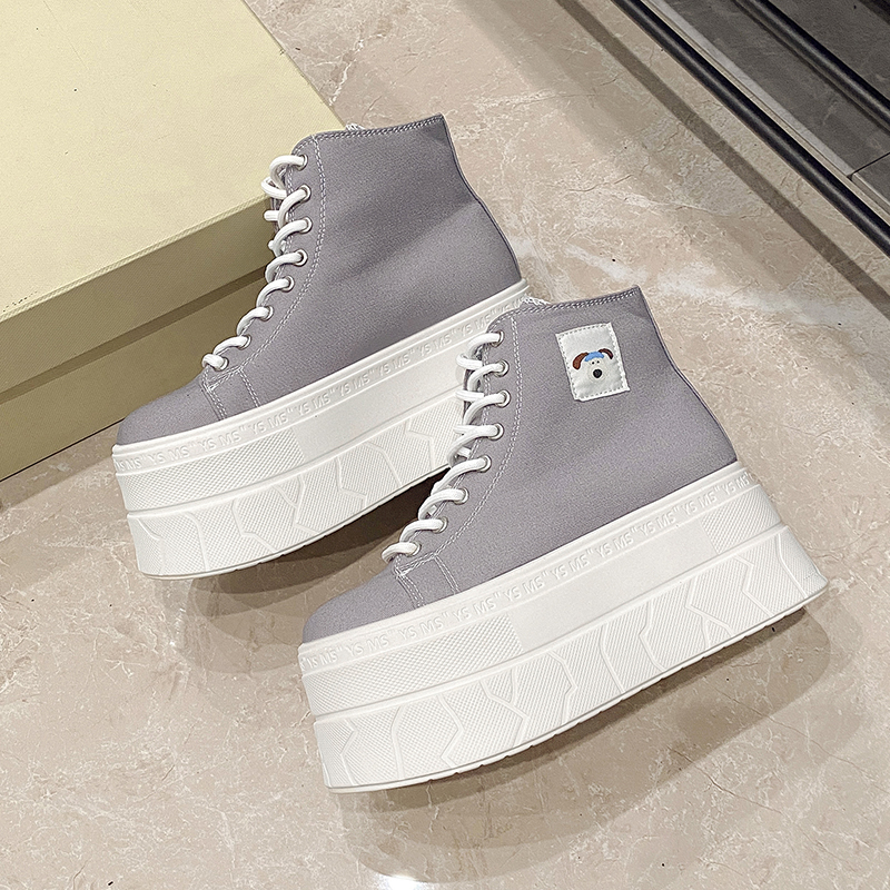 Women's Canvas Thick Bottom He - Canvas Sneaker High reseña y precio