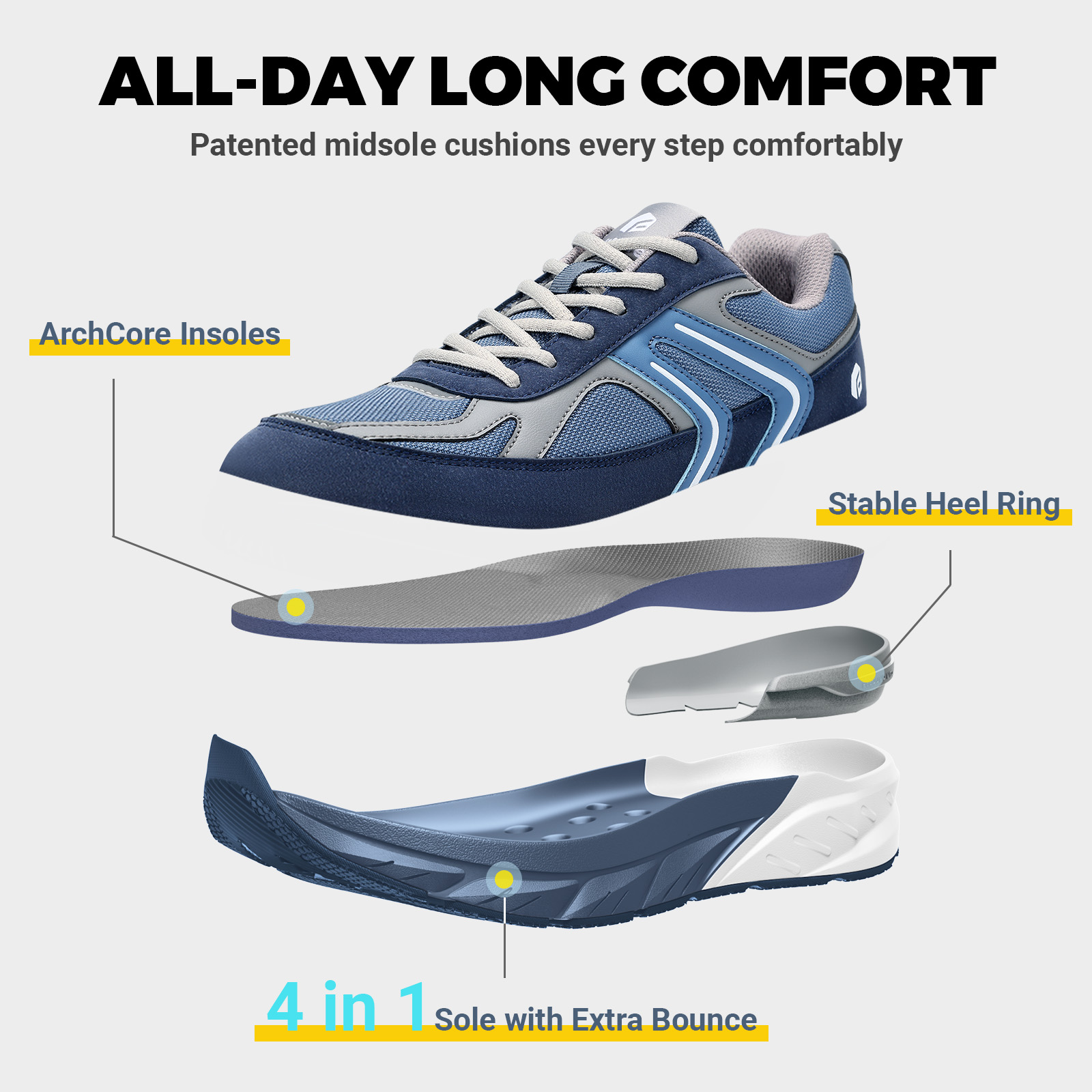 Fittington Wide Shoes For Man  - Men'S Shoes V5 Rnr reseña y precio