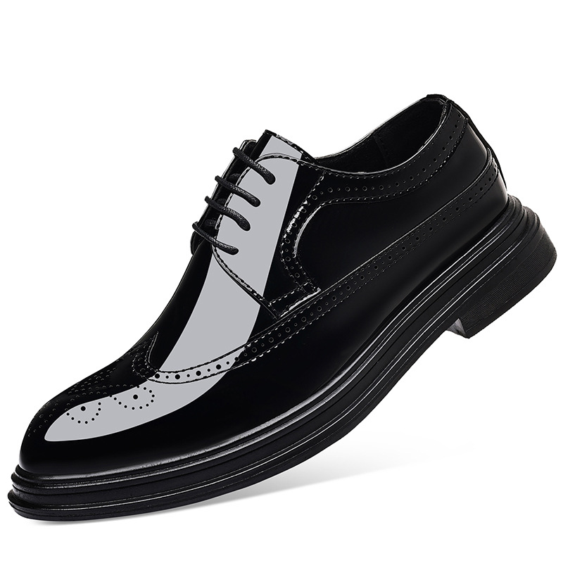 Men's Patent Leather Brogue Dr - Oxford Brogue Leather reseña y precio