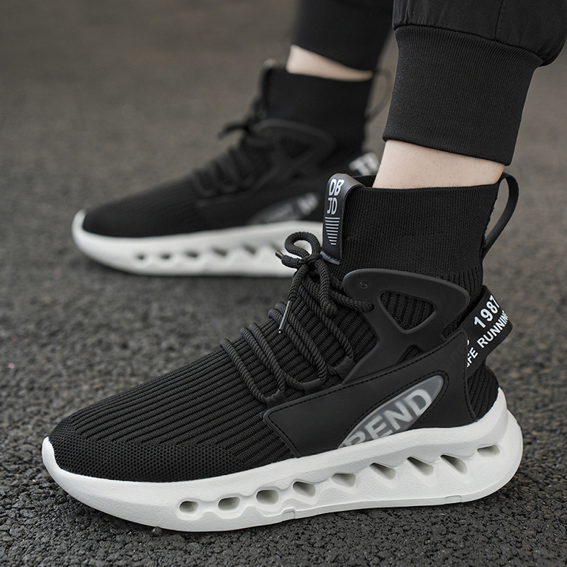 Trendy Men High Top Sock Shoes - Canvas Sneaker High reseña y precio
