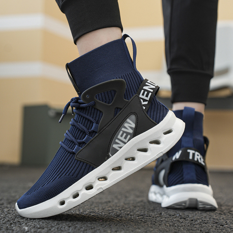 Trendy Men High Top Sock Shoes - Canvas Sneaker High reseña y precio