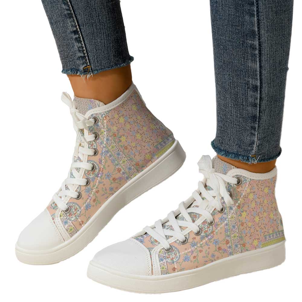 Women's Vintage Ditsy Floral P - Canvas Sneaker High reseña y precio