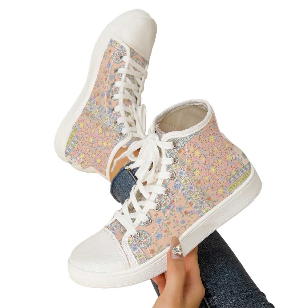 Women's Vintage Ditsy Floral P - Canvas Sneaker High reseña y precio
