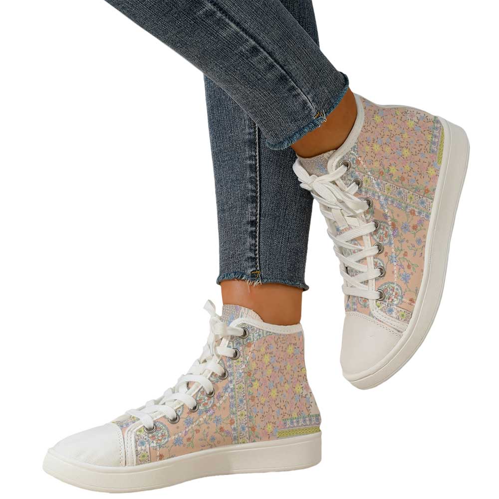 Women's Vintage Ditsy Floral P - Canvas Sneaker High reseña y precio