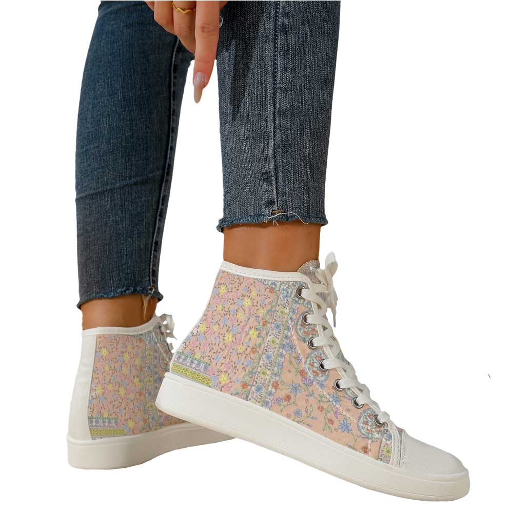 Women's Vintage Ditsy Floral P - Canvas Sneaker High reseña y precio