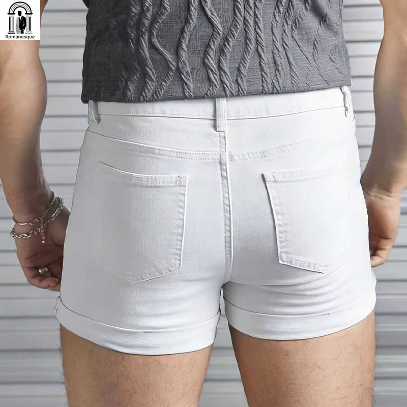 Men's Sexy Slim Fit White Deni - Men'S Shoes For Jeans reseña y precio