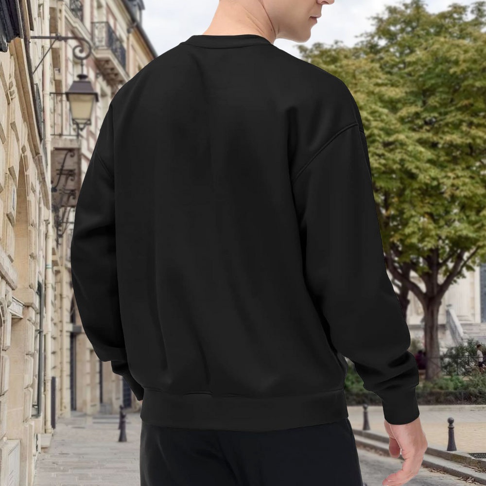 Men's Black Crew Neck Loose Sw - Men'S Shoes For Crews reseña y precio