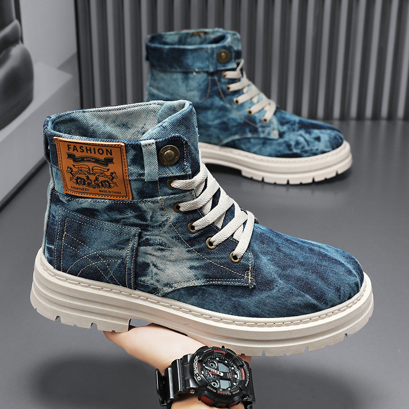Spring High Top Mens Shoes 202 - Canvas Sneaker High reseña y precio