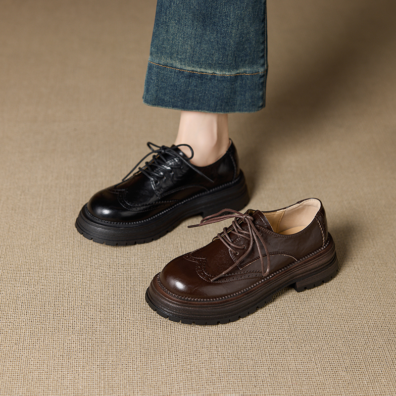DIMANYU Women’s Oxford Shoes B - Oxford Brogue Leather reseña y precio