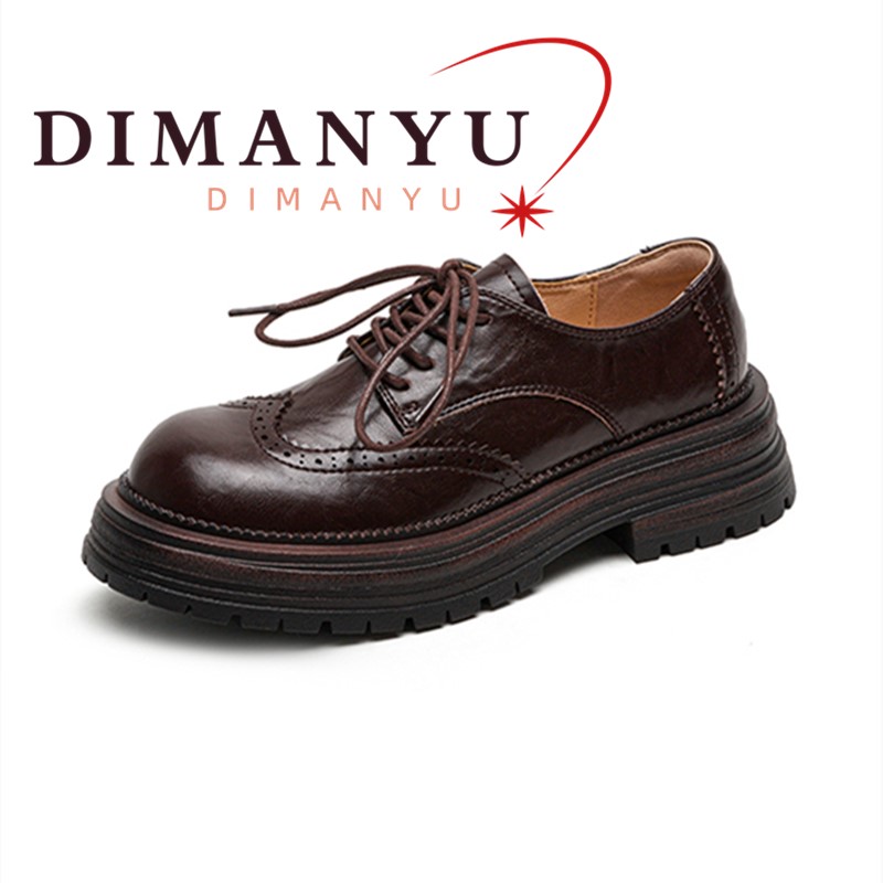 DIMANYU Women’s Oxford Shoes B - Oxford Brogue Leather reseña y precio
