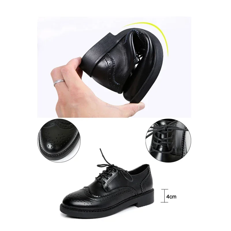 2025 Autumn Women Oxford Flats - Oxford Brogue Leather reseña y precio