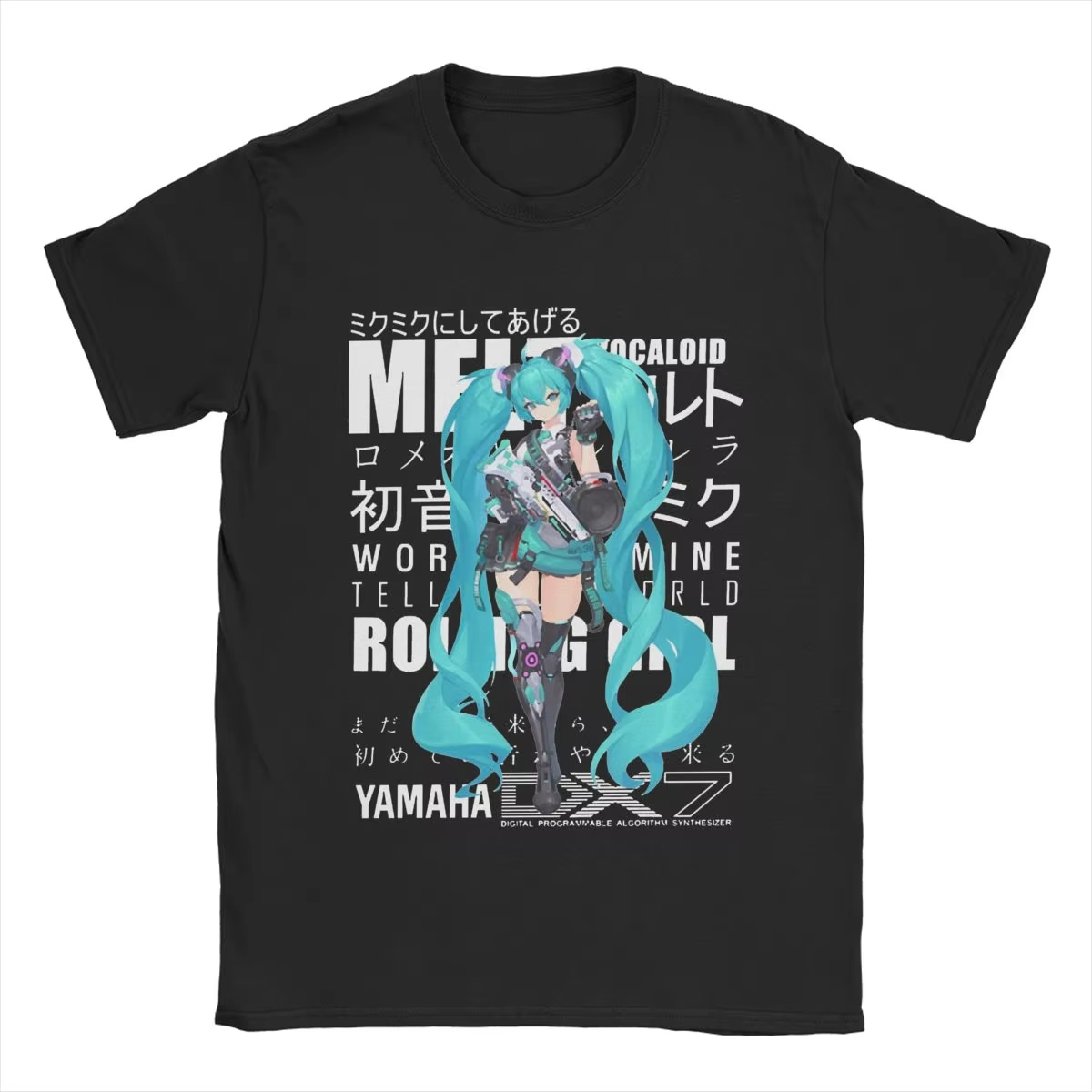 Hatsune Miku Cartoon T-shirt f - Men'S Shoes For Crews reseña y precio