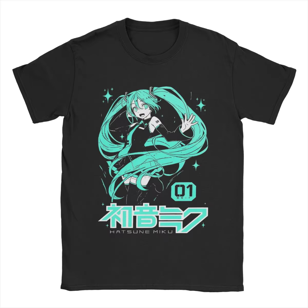 Hatsune Miku Cartoon T-shirt f - Men'S Shoes For Crews reseña y precio