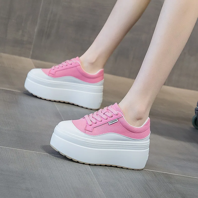 8cm New Canvas Genuine Leather - Canvas Sneaker High reseña y precio