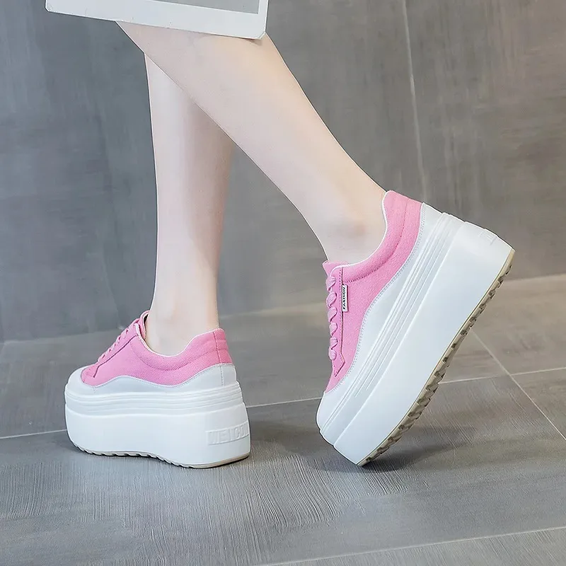8cm New Canvas Genuine Leather - Canvas Sneaker High reseña y precio