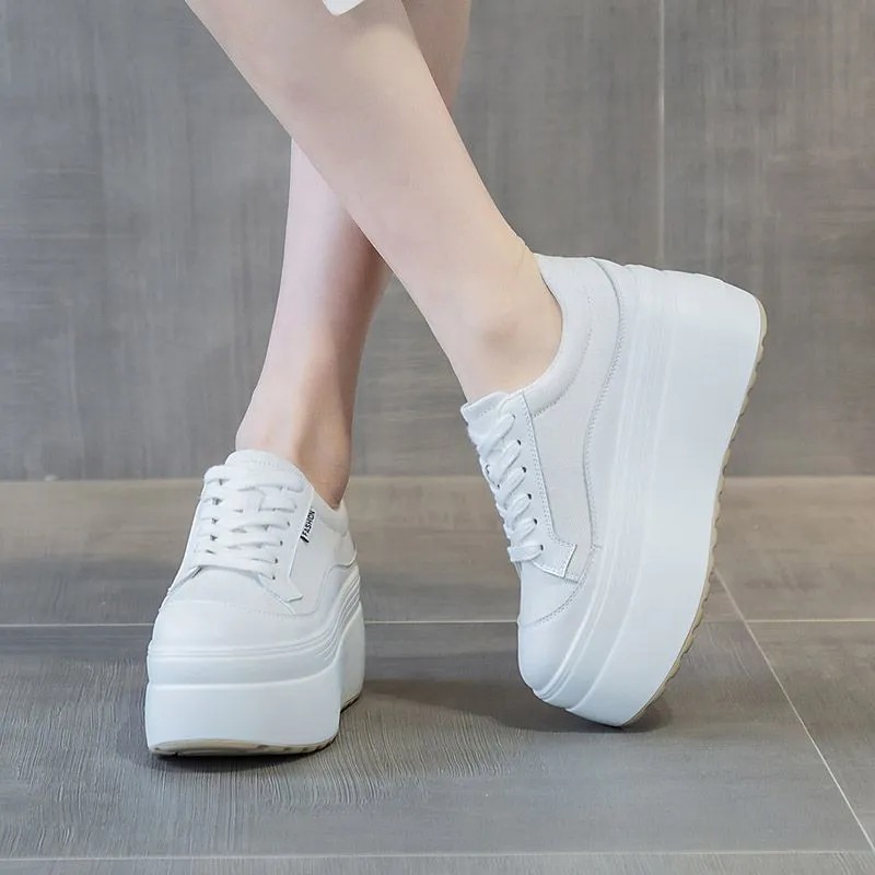 8cm New Canvas Genuine Leather - Canvas Sneaker High reseña y precio