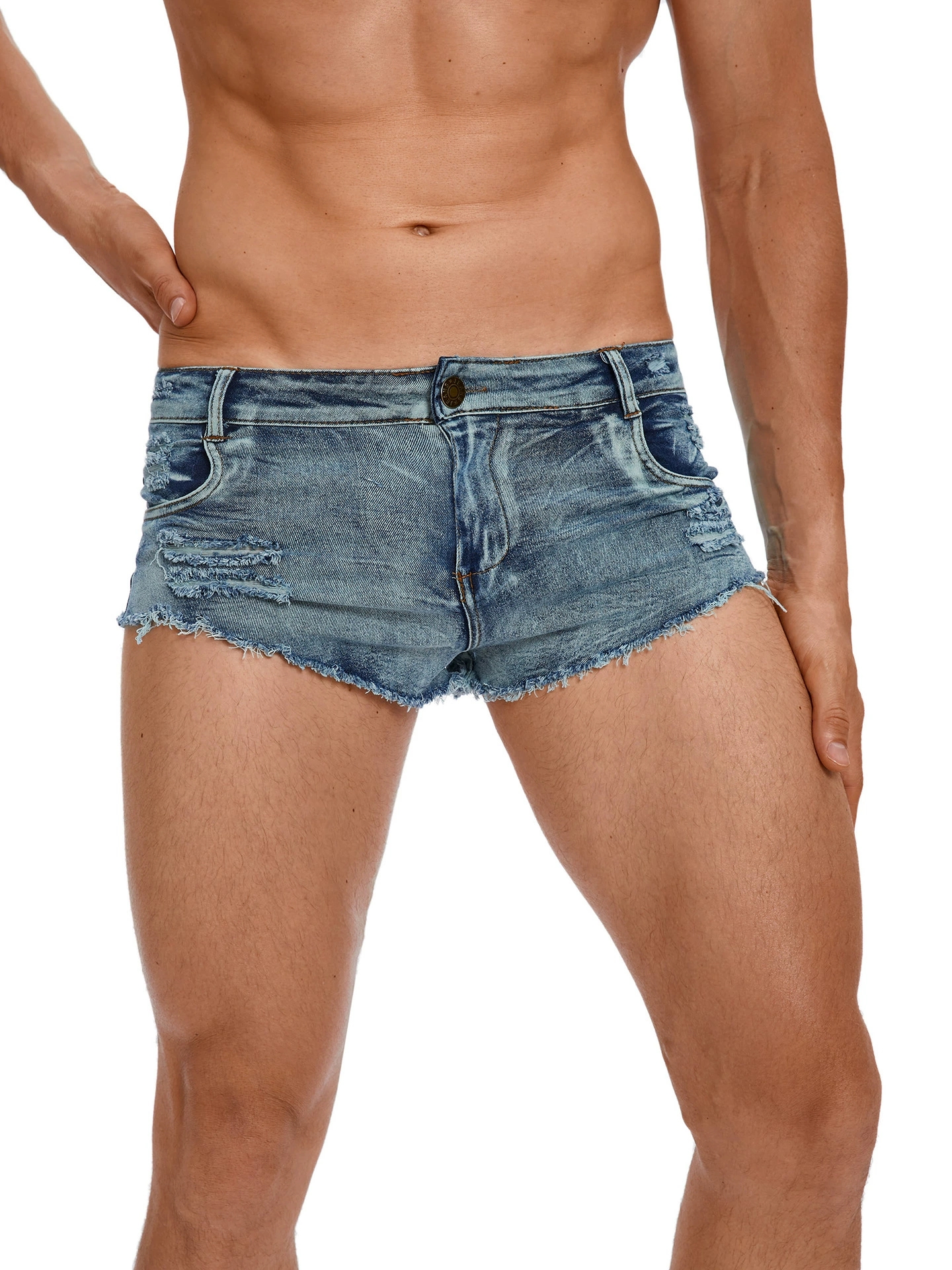 Men's Tight Low Waist Jeans Sh - Men'S Shoes For Jeans reseña y precio