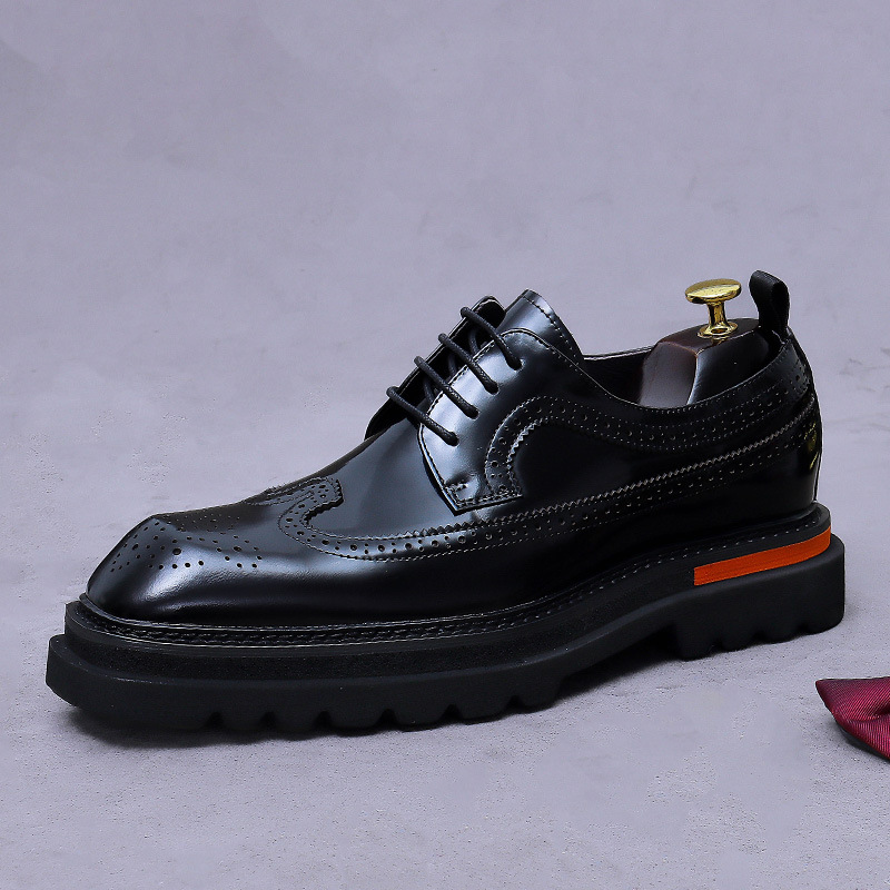 Men's Brogue Platform Oxford S - Oxford Brogue Leather reseña y precio