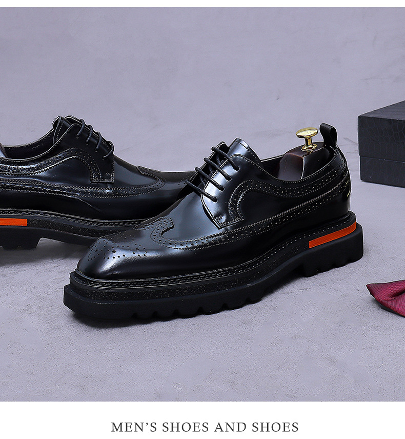 Men's Brogue Platform Oxford S - Oxford Brogue Leather reseña y precio