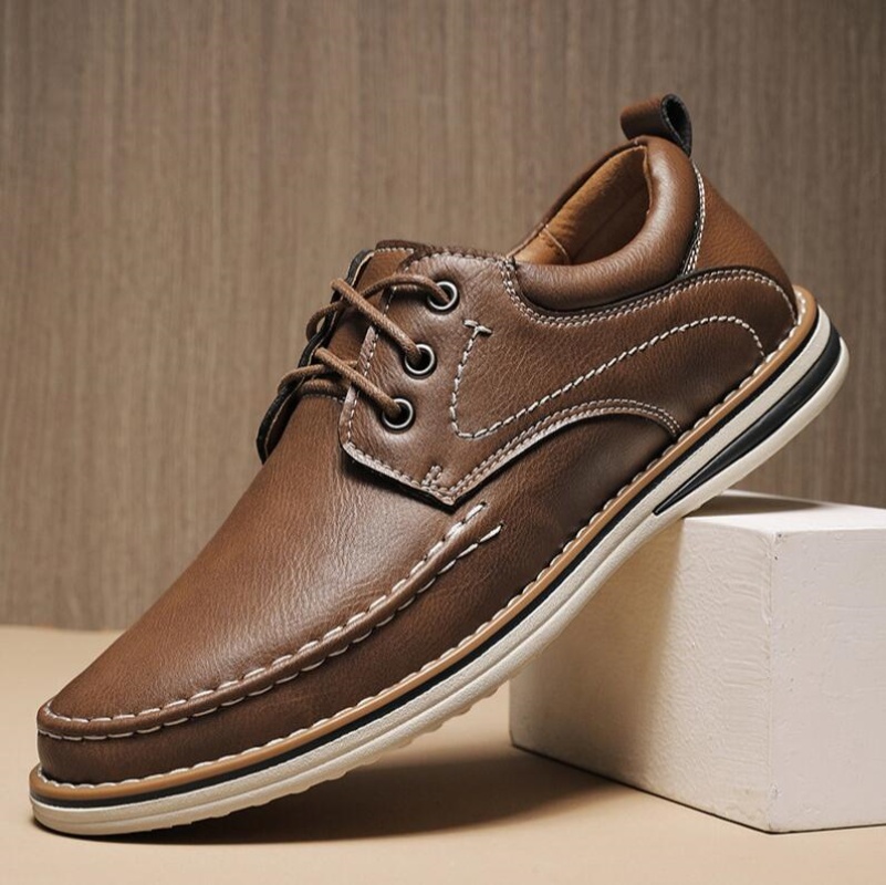 Genuine Leather Men Dress Shoe - Oxford Brogue Leather reseña y precio