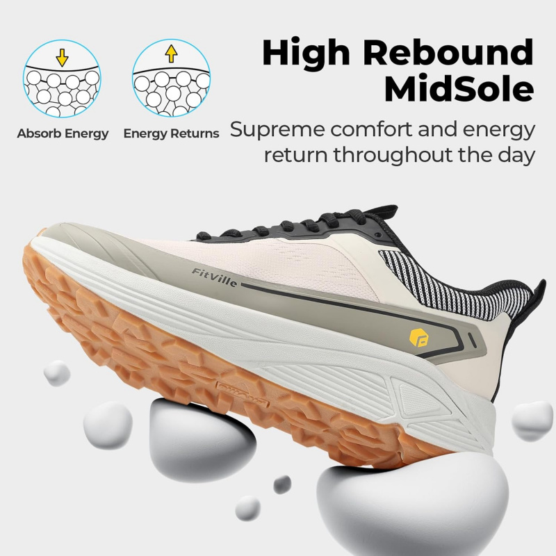 FitVille Wide Walking Shoes Fo - Men'S Shoes V5 Rnr reseña y precio