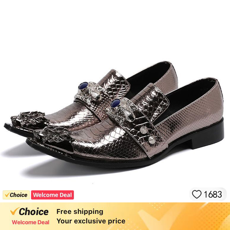 Men's Shoes Italian Style Poin - Oxford Brogue Leather reseña y precio