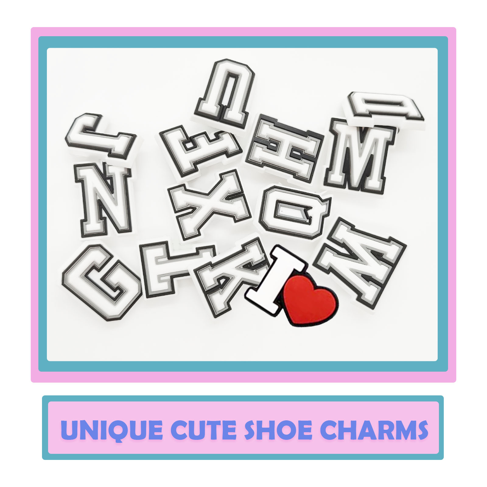 54Pcs Alphabet Shoe Charms - S - Men Shoes Variety reseña y precio