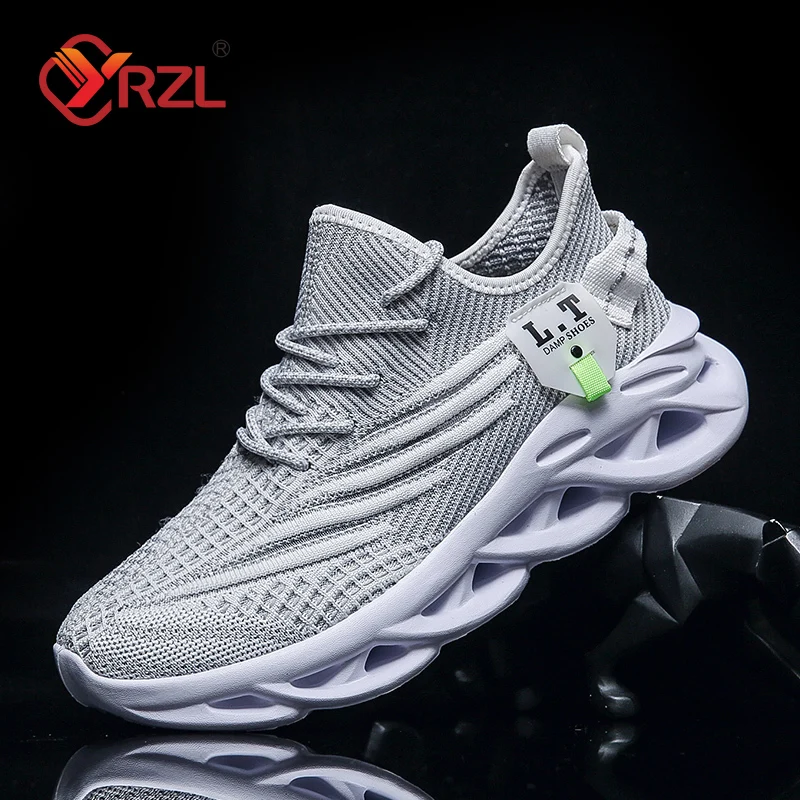 YRZL Men Sports Running Black  - Men Shoes Sale reseña y precio