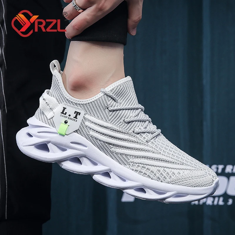 YRZL Men Sports Running Black  - Men Shoes Sale reseña y precio