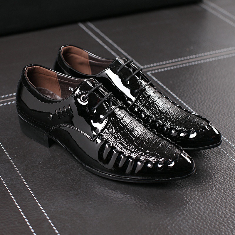 Men's  Dress Leather Shoes Lac - Oxford Brogue Leather reseña y precio