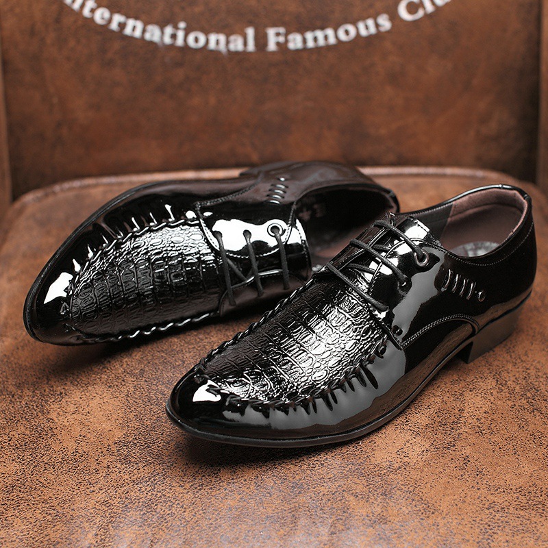 Men's  Dress Leather Shoes Lac - Oxford Brogue Leather reseña y precio
