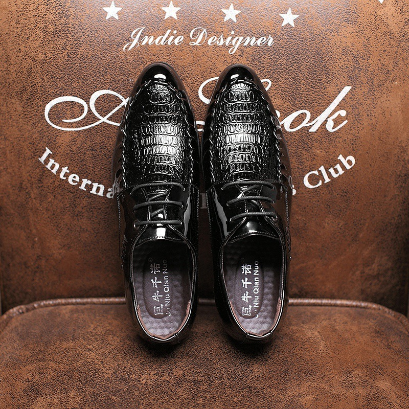 Men's  Dress Leather Shoes Lac - Oxford Brogue Leather reseña y precio